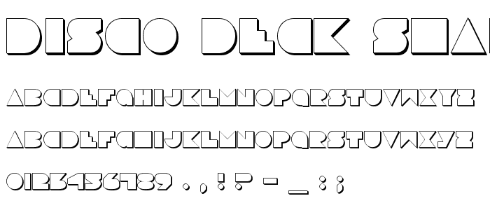 Disco Deck Shadow font